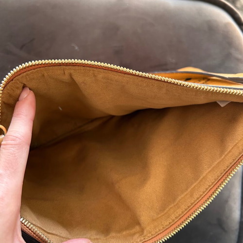 Mcm shoulder bag used, authentic brown