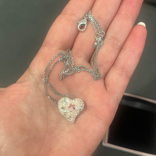 Swarovski necklace new, silver with sparkling crystals
