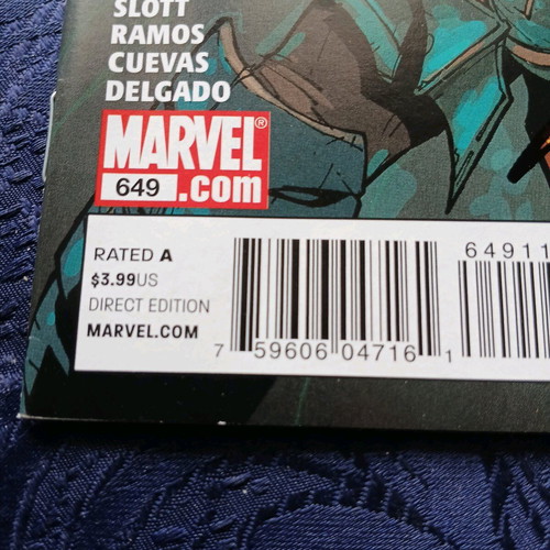 Amazing Spider-man #649 like new with Humberto Ramos signature
