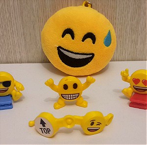 Σετ Συλλεκτικά Kinder Joy Έκπληξη Emojoy Emoji Φιγούρες Φατσούλες & Μπρελόκ