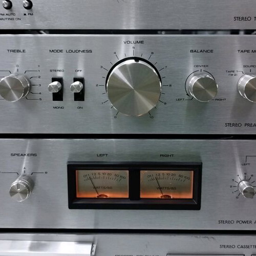 Toshiba SC 330+SY 330+ST 330+PC330 used, cassette deck needs service