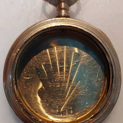 American gold-plated collectible pocket watch 1883 used