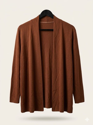 Women's thin jacket new, size M, brick brown