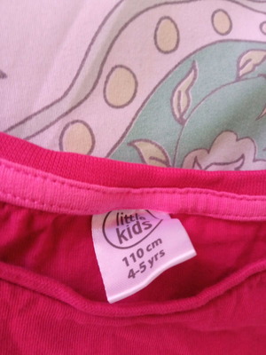 Κοντομάνικο μπλουζάκι ροζ καινούργιο για 4-5 ετών