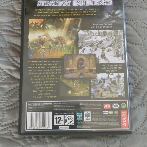 D&D: Dragonshard PC game like new