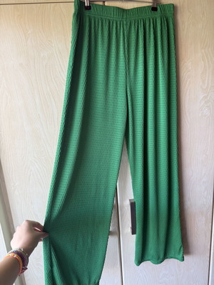 Gardener Wide-Leg Pants New, Green, Size L/XL