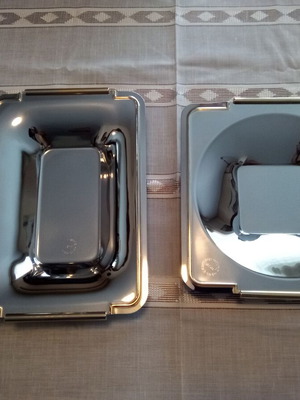 Stainless Steel Cookware Set new, 2 pieces, 28x26 and 32x22 cm