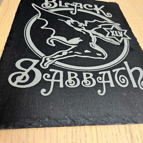 Black Sabbath 45th Anniversary engraved stone decor
