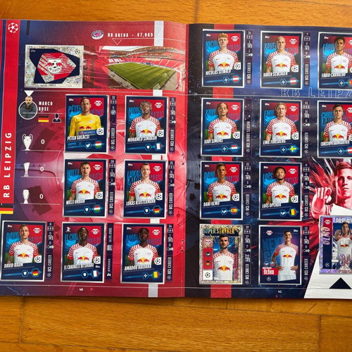2023-24 Topps Uefa Champions League άλμπουμ σαν καινούργιο, συμπληρωμένο