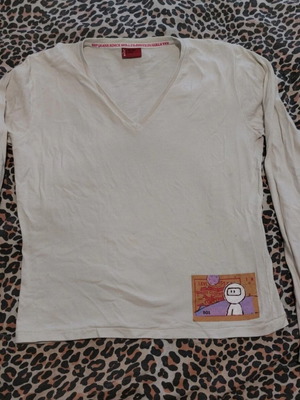 Levi's long-sleeve cotton t-shirt used, size M, white