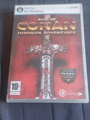 Age of Conan Hyborian adventure PC game used, excellent condition