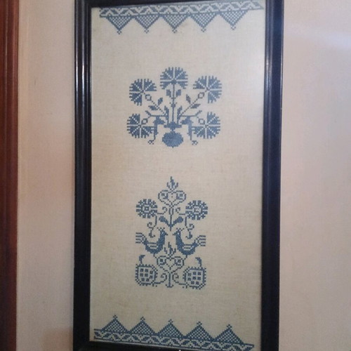 Handmade embroidered painting like new