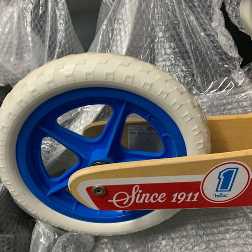 Wooden balance bike for children used