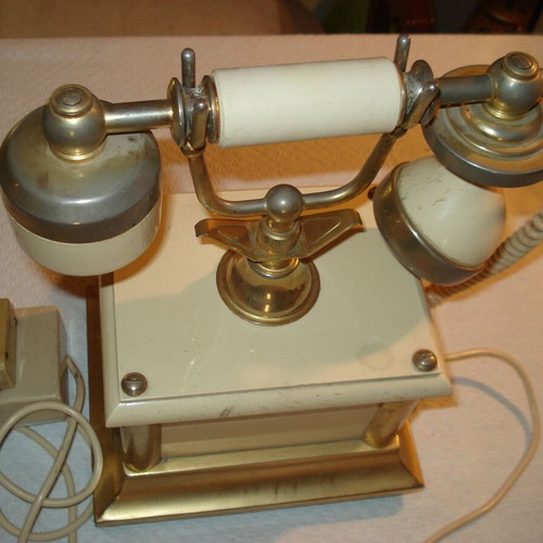 Antique landline phone used