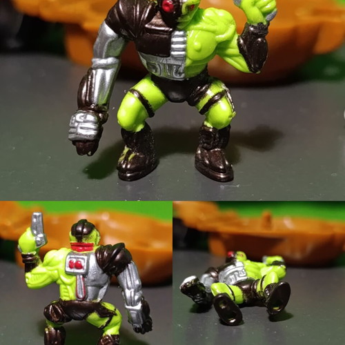 Mighty Max Skull Warrior Horror Head micro set used, rare 1992