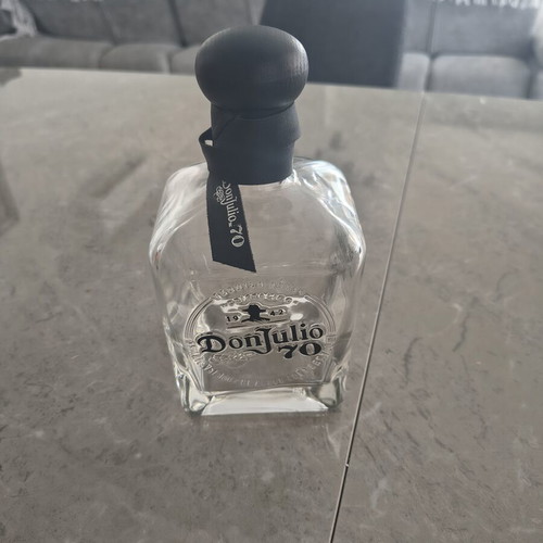 Don Julio 70 tequila bottle, collectible, empty