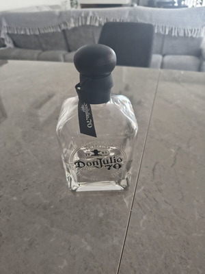 Don Julio 70 tequila bottle, collectible, empty