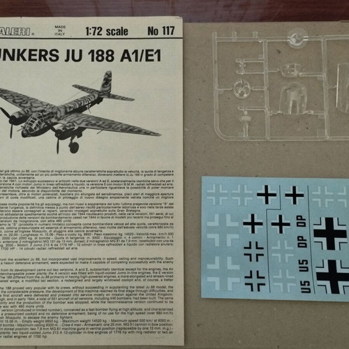 Italeri Junkers JU188 A1-E1 1/72 new