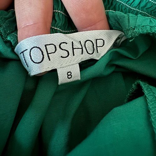Topshop dress with strap green like new, size S
