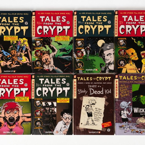 Tales from the Crypt Papercutz hardcover graphic novels like new, set of 8