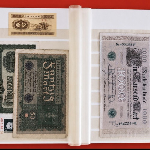 Multinational collection of 45 banknotes in A5 album