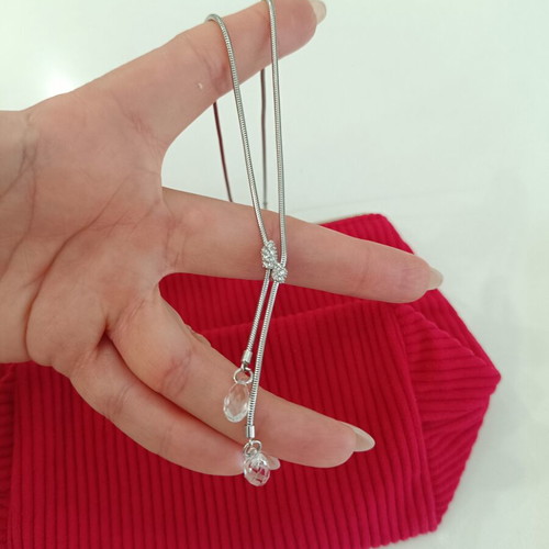 Swarovski necklace with crystal pendants