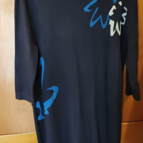 Knitted dress like new, size M, blue