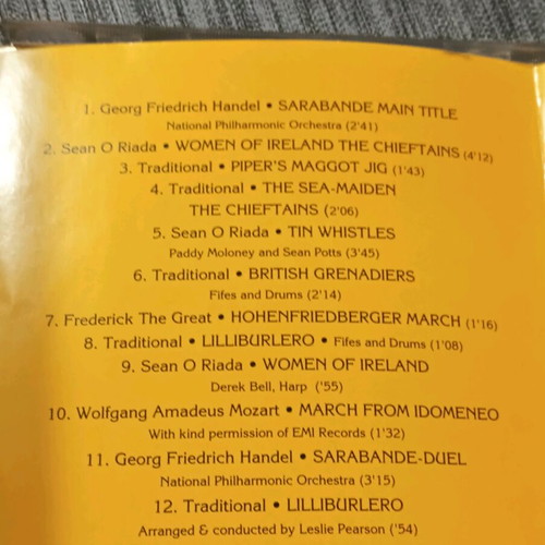 CD Barry Lyndon μουσική από βραβευμένο soundtrack σαν καινούργιο