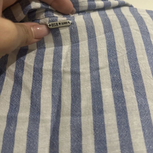 Bsb shirt dress striped blue and white like new, size XS