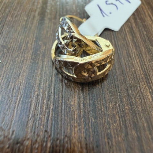 Gold women's earrings 14K like new, 1.57g