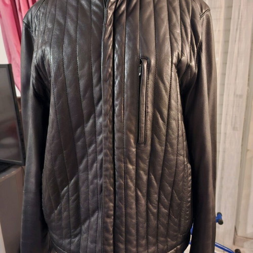 Wilke Rodriguez genuine leather unisex jacket No M like new, black
