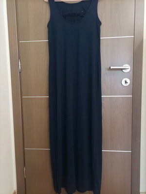Long dress like new, elastic, black and blue, size S
