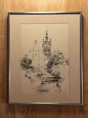 Πρωτότυπο Σχέδιο με Πενάκι 1974, Wielki Młyn Γκντανσκ, σαν καινούργιο