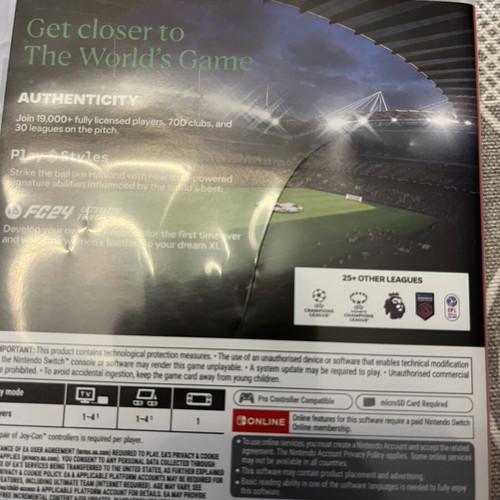 EA Sports FC 24 game like new