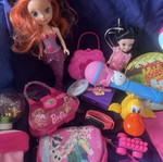 Various toys used, assorted dolls and accessories