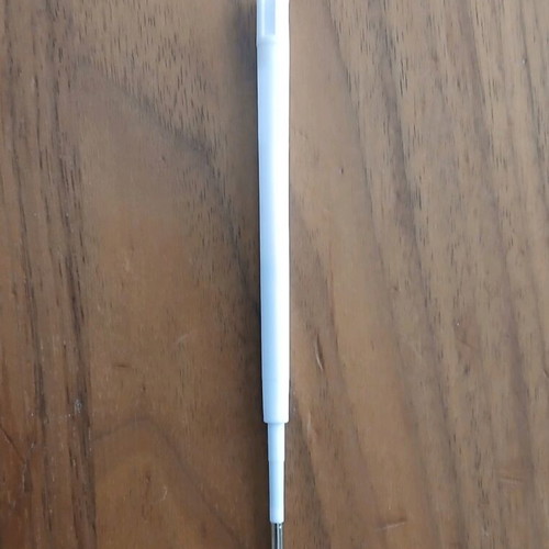 Metal pen with glitter and spare refill new