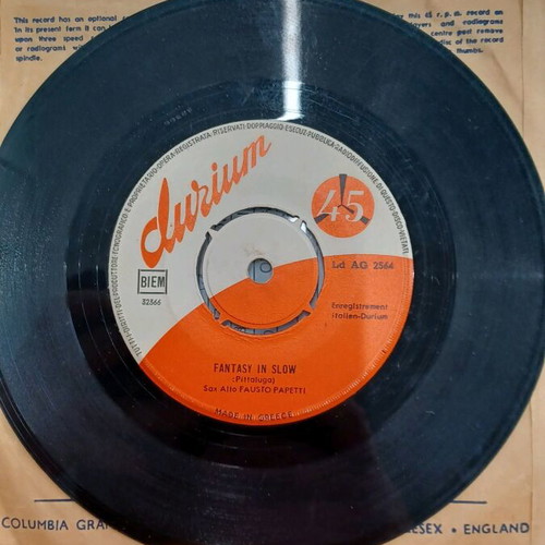 45 RPM vinyl record used