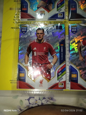 Panini FIFA 365 Adrenalyn XL 2026 κάρτα με Florian Wirtz μεταχειρισμένη
