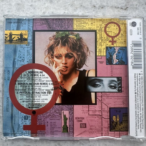 Madonna Borderline CD single, pop