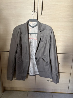 Gray spring women's jacket used, size S/M, thin fabric