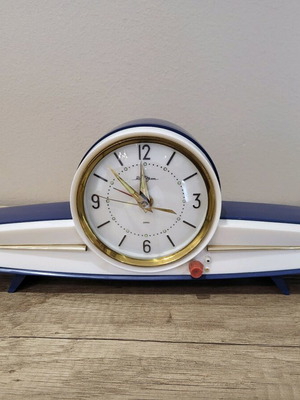 Rhythm table clock used, Japan, rare