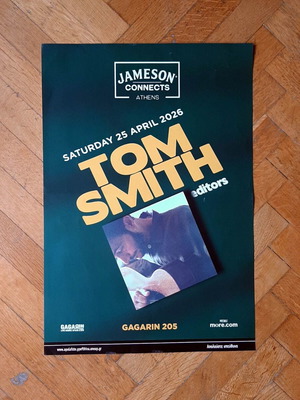 Tom Smith concert poster at Gagarin 205 like new