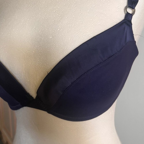 Bra satin effect dark blue like new