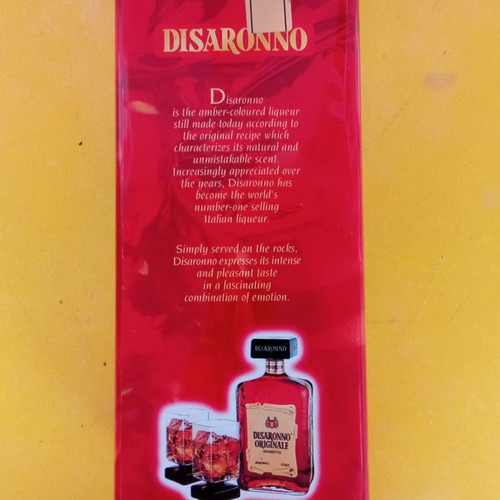 Disaronno metal box used 24x15x9 cm
