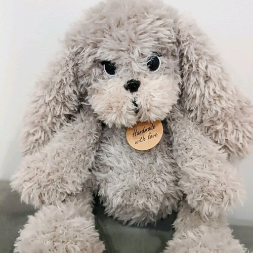 Handmade knitted puppy custom made
