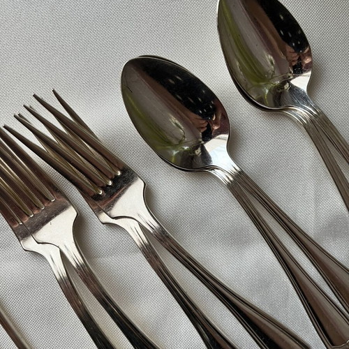 Vintage Oneida Modena silver-plated cutlery set 10 pieces used