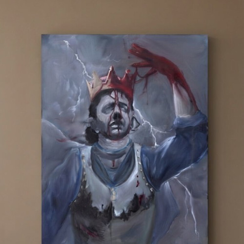 The Fallen Monarch πρωτότυπος πίνακας ελαιογραφίας σε καμβά 60x80 εκ