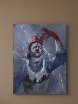 The Fallen Monarch πρωτότυπος πίνακας ελαιογραφίας σε καμβά 60x80 εκ