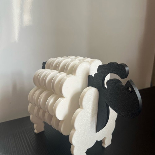 Sheep Coasters set new, 9 pieces, stylish and practical