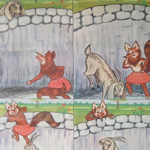 Old school map used “The Fox and the Goat”
